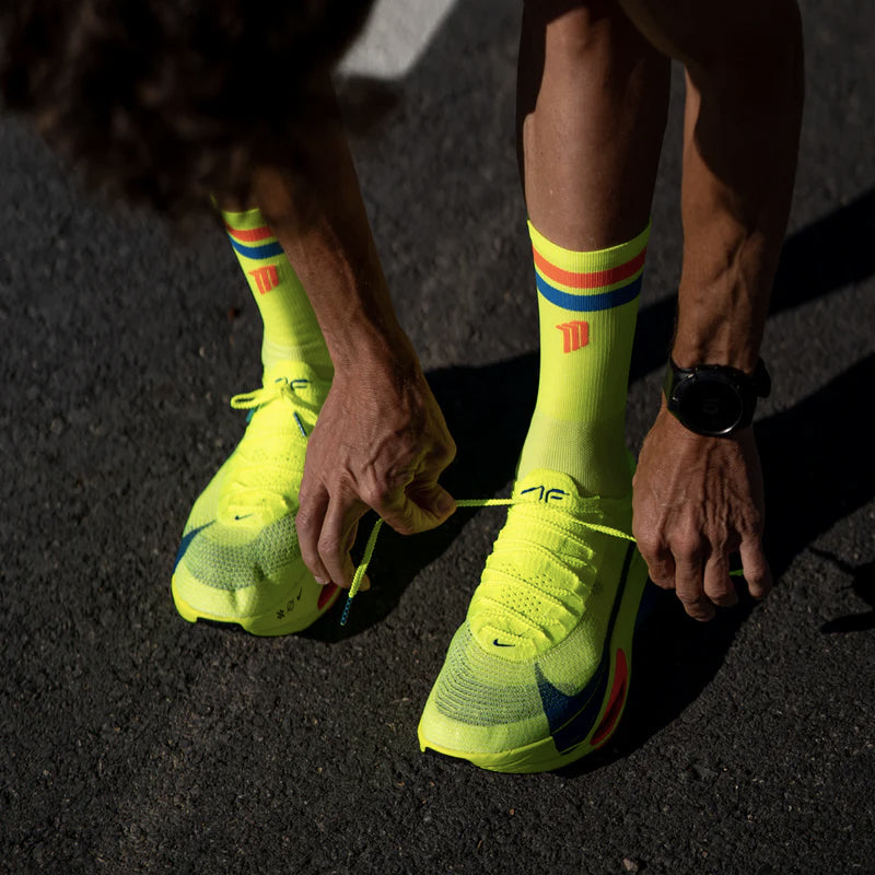 Sporcks Pro Yellow Run Ultralight Crew Sock - Pro Yellow