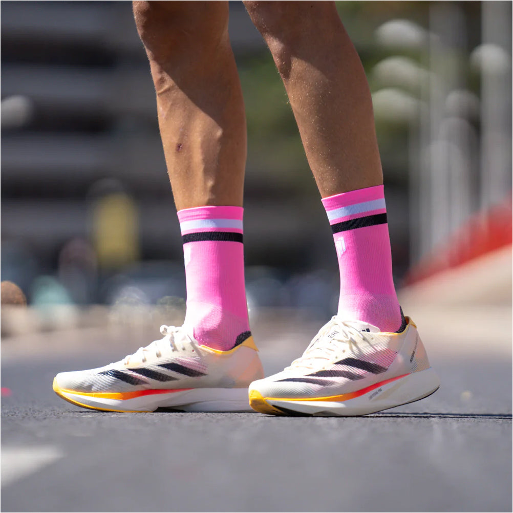 Sporcks Pro Pink Run Ultralight Crew Sock - Pink