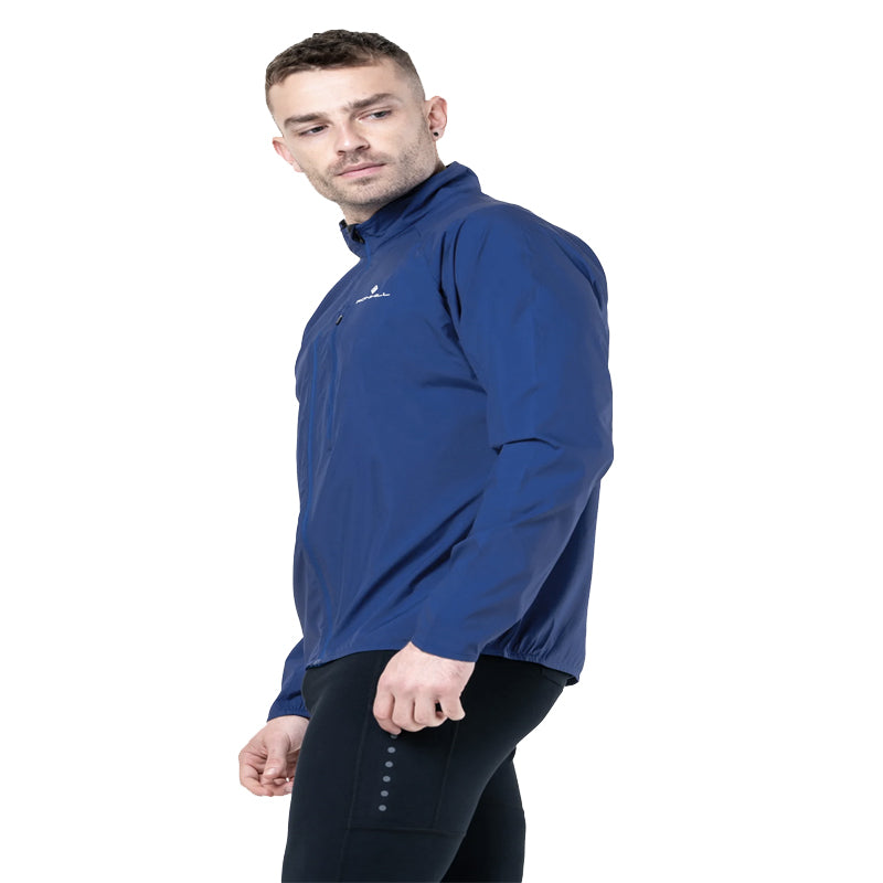 Ronhill Core Men's Running Jacket - Dark Cobalt/White