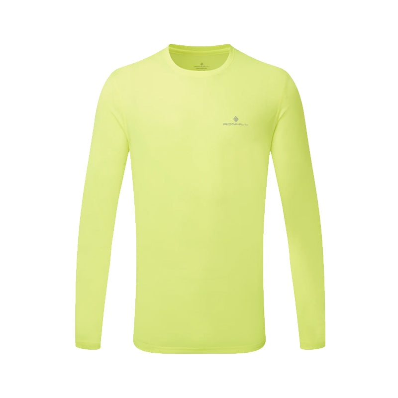 Ronhill Core Long Sleeve Men's Running Tee - Fluo Zest