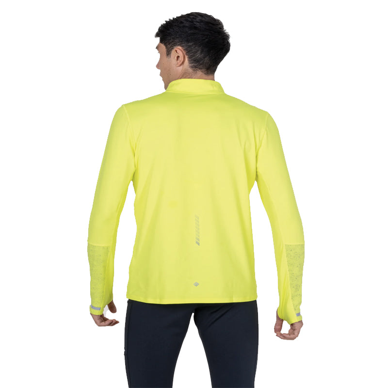 Ronhill Tech Reflect Halfzip Men's Running Top - Fluo Zest/Reflect