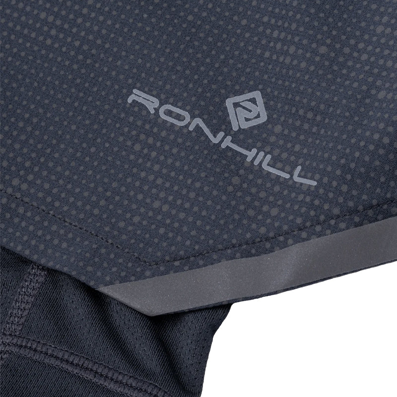 Ronhill Tech Reflect Lux 5inch 2in1 Men's Running Short - Black/Reflect