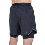 Ronhill Tech Reflect Lux 5inch 2in1 Men's Running Short - Black/Reflect