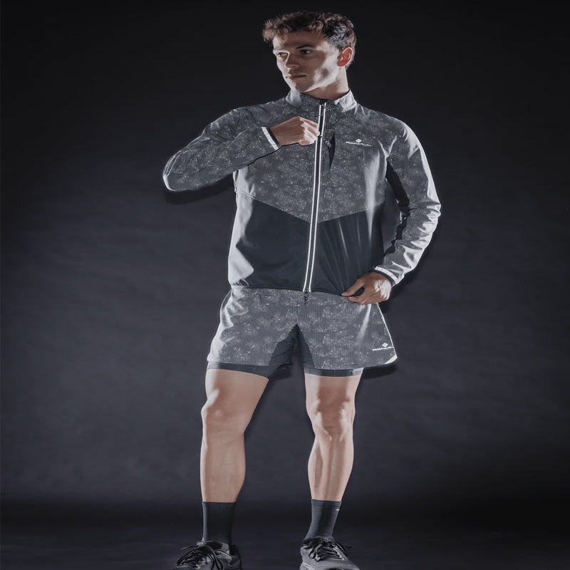 Ronhill Tech Reflect Lux 5inch 2in1 Men's Running Short - Black/Reflect