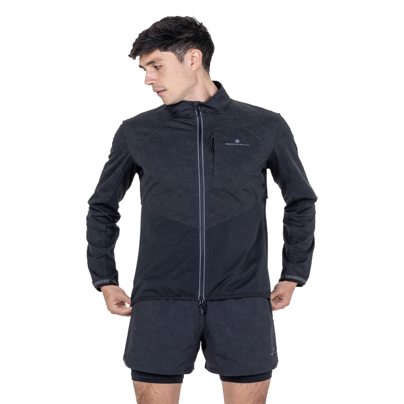 Ronhill Tech Reflect Lux Men's Running Jacket - Black/Reflect