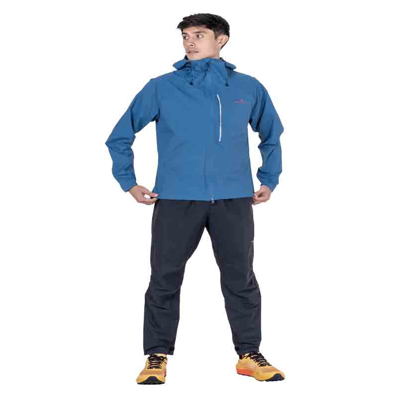 Ronhill Tech Storm Men's Running Jacket - Glacier/Ronhill Red