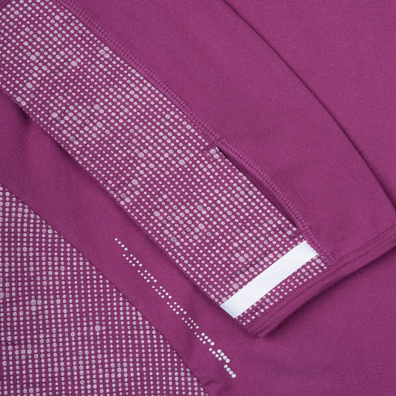 Ronhill Tech Reflect Half Zip Women's Running Top - Blackcurrant/Reflect