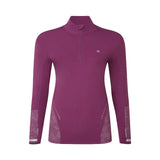 Ronhill Tech Reflect Half Zip Women's Running Top - Blackcurrant/Reflect