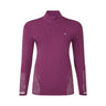Ronhill Tech Reflect Half Zip Women's Running Top - Blackcurrant/Reflect