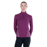Ronhill Tech Reflect Half Zip Women's Running Top - Blackcurrant/Reflect