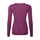 Ronhill Tech Reflect Long Sleeve Women's Running Top - Blackcurrant/Reflect