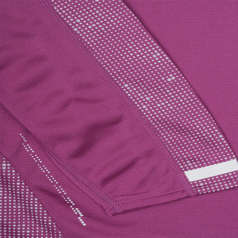 Ronhill Tech Reflect Long Sleeve Women's Running Top - Blackcurrant/Reflect