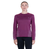 Ronhill Tech Reflect Long Sleeve Women's Running Top - Blackcurrant/Reflect