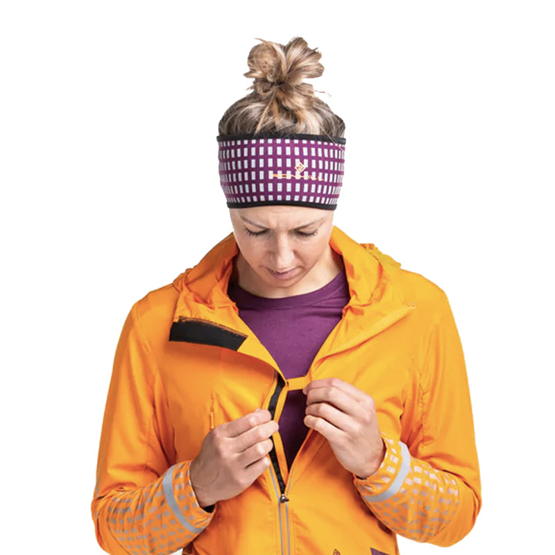 Ronhill Afterhours Headband - Grape/Mango/Reflect