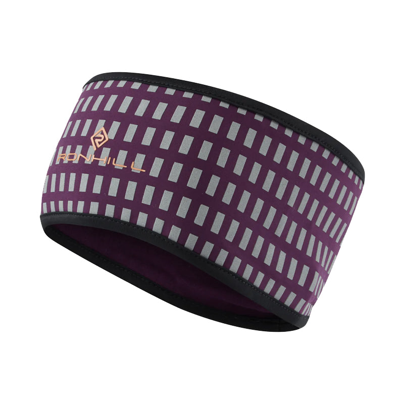 Ronhill Afterhours Headband - Grape/Mango/Reflect