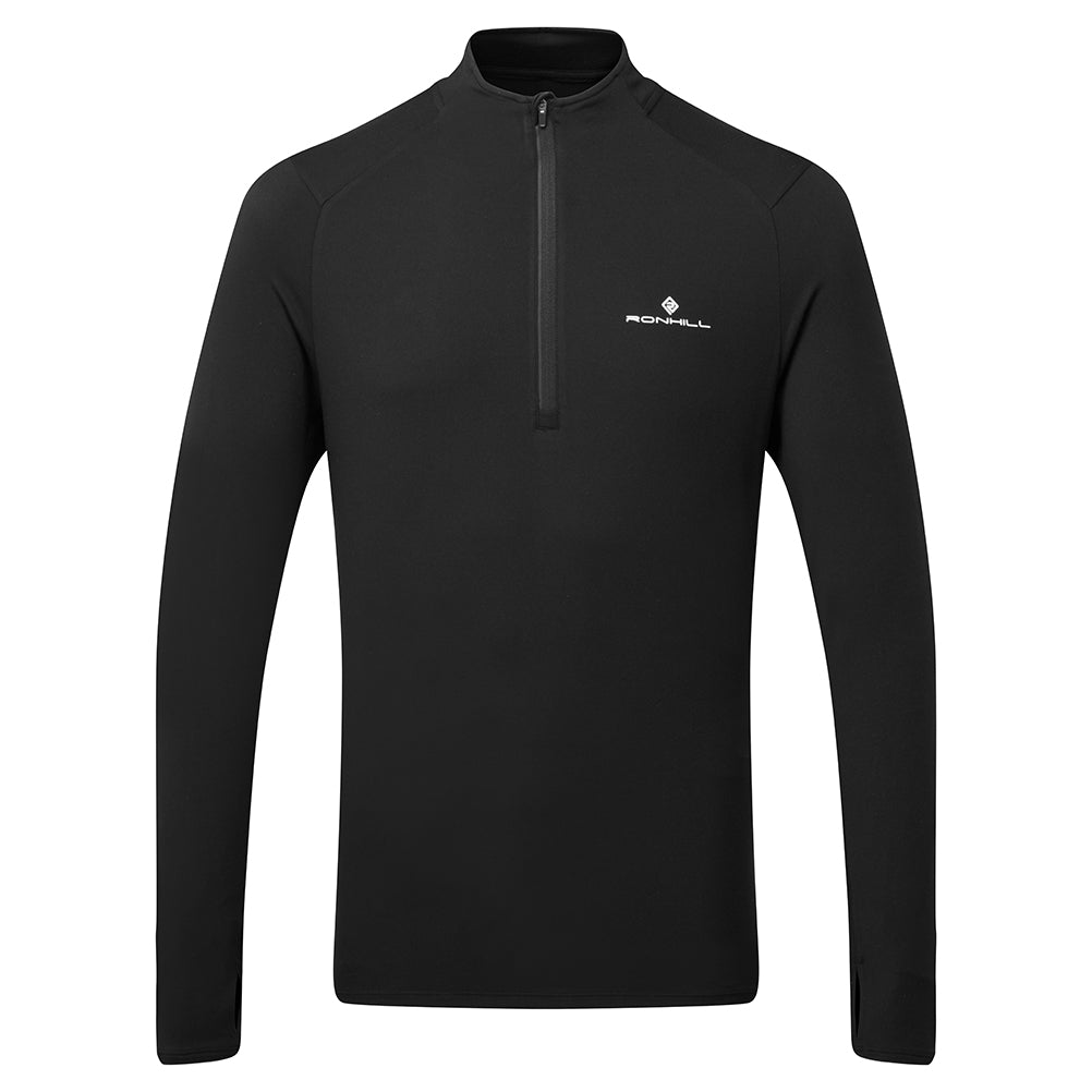 Ronhill Core Thermal Halfzip Men's Running Top - Black/Bright White