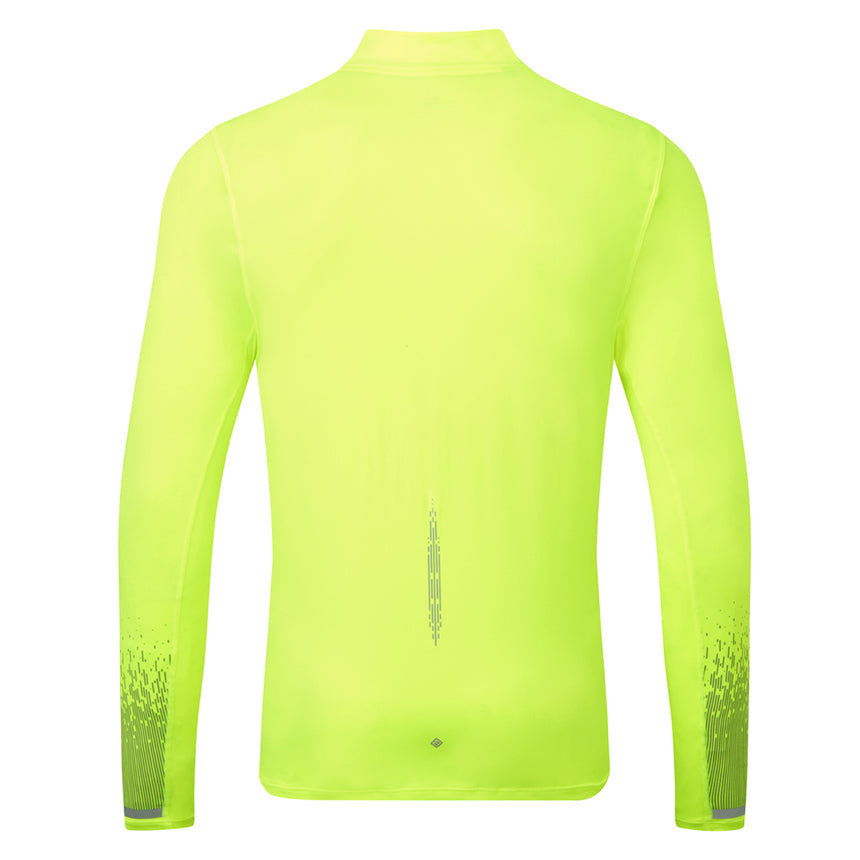 Ronhill Tech Reflect Halfzip Men's Running Top - Fluo Yellow/Reflect