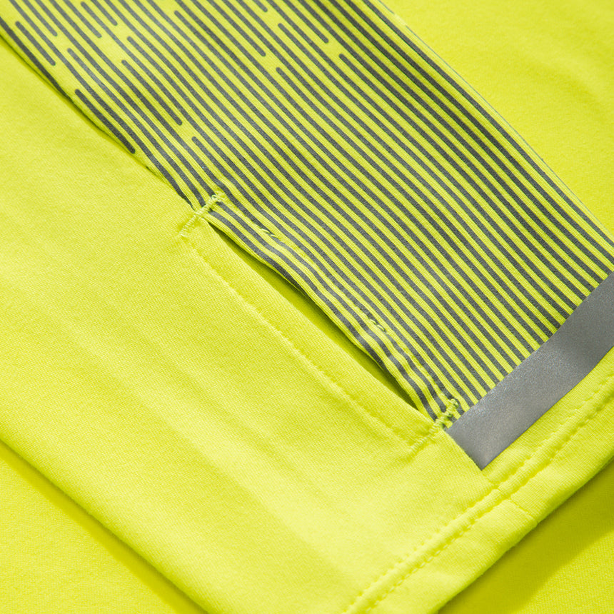 Ronhill Tech Reflect Halfzip Men's Running Top - Fluo Yellow/Reflect