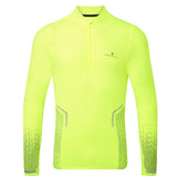 Ronhill Tech Reflect Halfzip Men's Running Top - Fluo Yellow/Reflect
