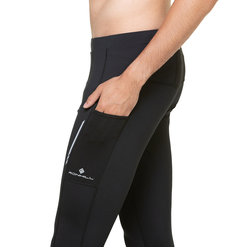 Ronhill Tech Reflect Men's Running Tight - Black/Reflect