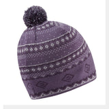 Ronhill Winter Bobble Hat - Dark Iris/White