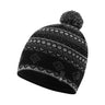 Ronhill Winter Bobble Hat - Black/Oxide/White