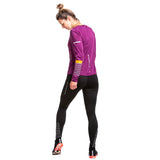 Ronhill Tech Afterhours Long Sleeve Women's Running Tee - Grape/Mango/Reflective