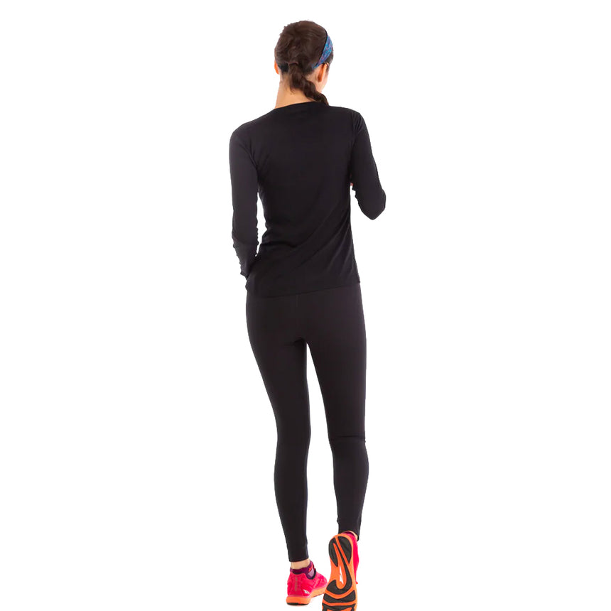 Ronhill Core Long Sleeve Women's Running Tee - Black/Bright White
