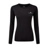 Ronhill Core Long Sleeve Women's Running Tee - Black/Bright White