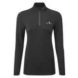 Ronhill Core Thermal Halfzip Women's Running Top - Black/Bright White