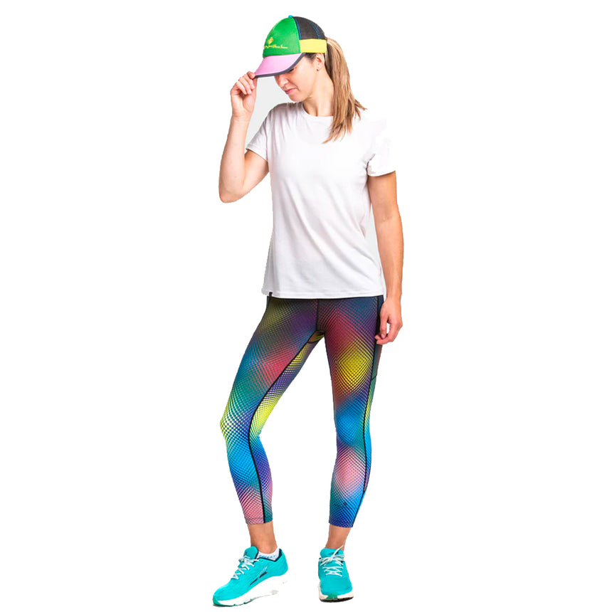 Ronhill Life Women's Running Crop Tight - Blush Discotec Fade