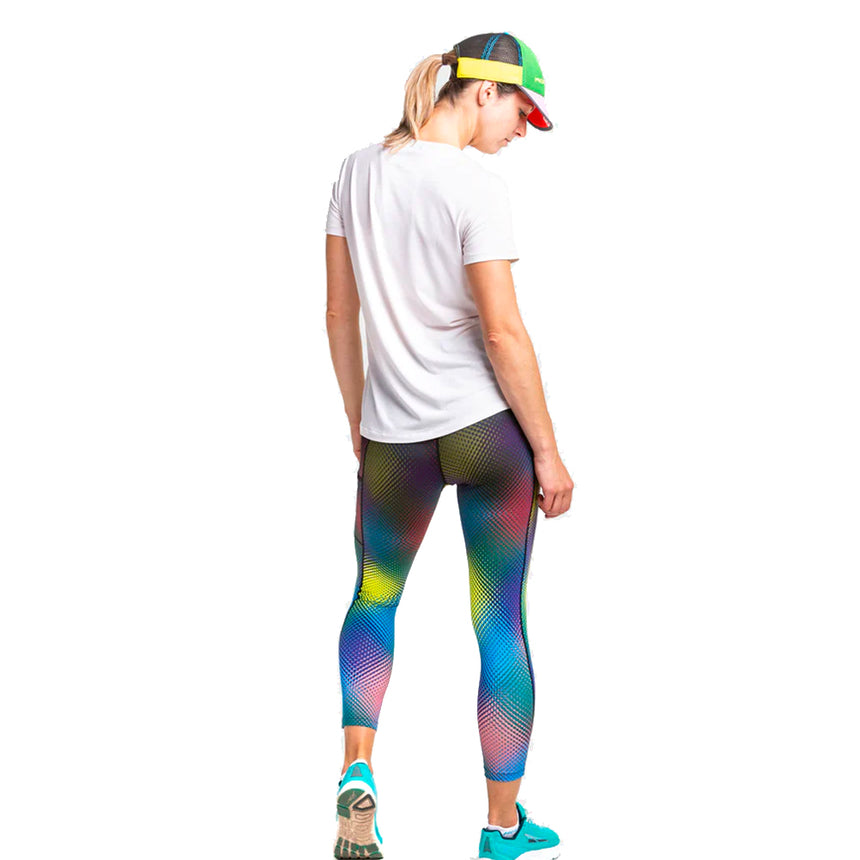 Ronhill Life Women's Running Crop Tight - Blush Discotec Fade