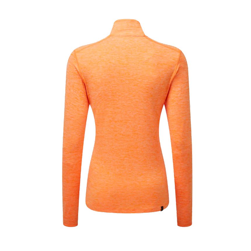 Ronhill Life Practice Halfzip Long Sleeve Women's Running Top - Vine/Fluo Yellow