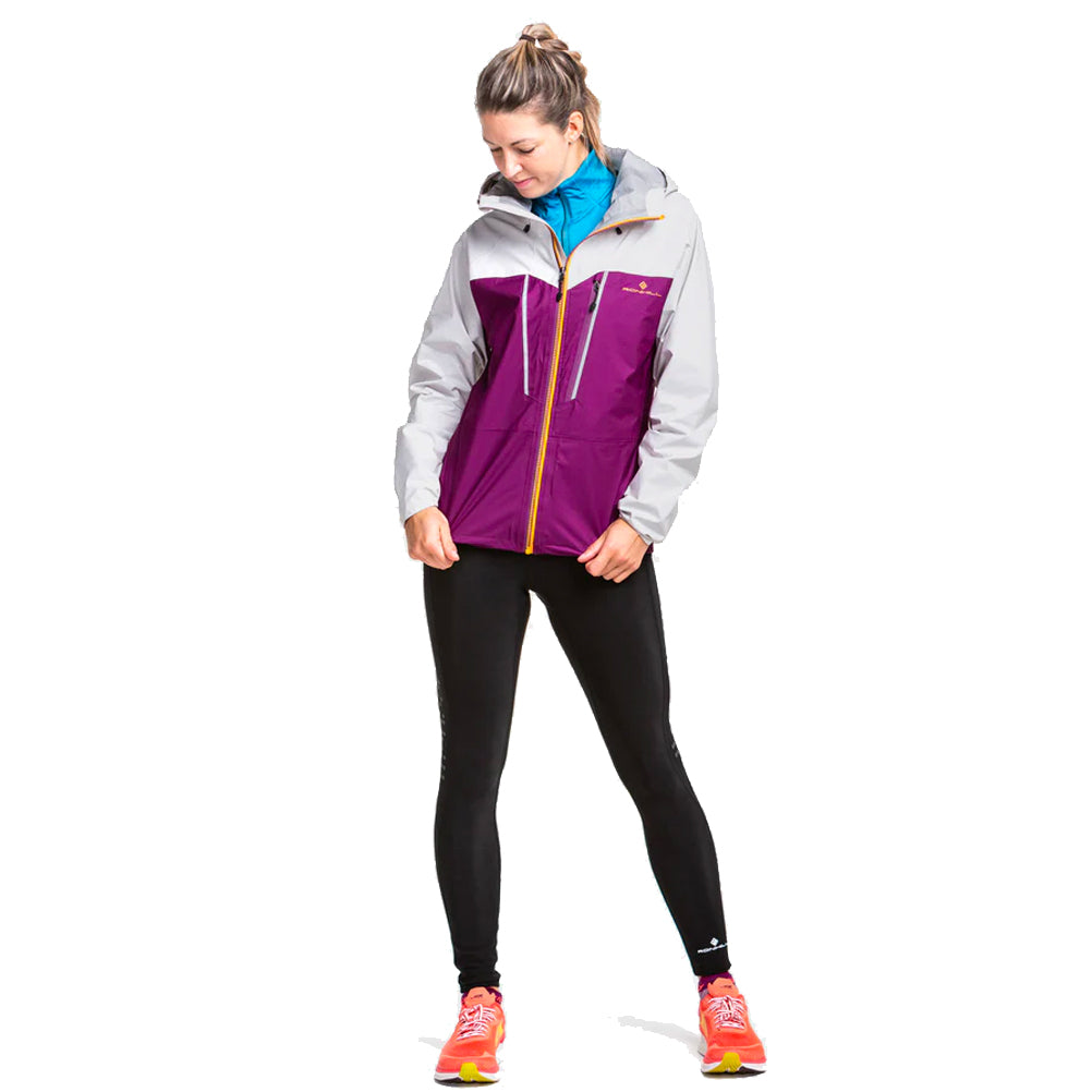 Ronhill Tech Fortify Women's Running Jacket - Grape/Limestone