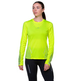 Ronhill Tech Reflect Long Sleeve Women's Running Tee - Fluo Yellow/Reflect