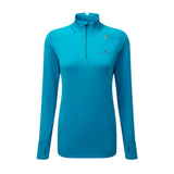Ronhill Tech Prism Halfzip Long Sleeve Women's Running Top - Kingfisher/Grape
