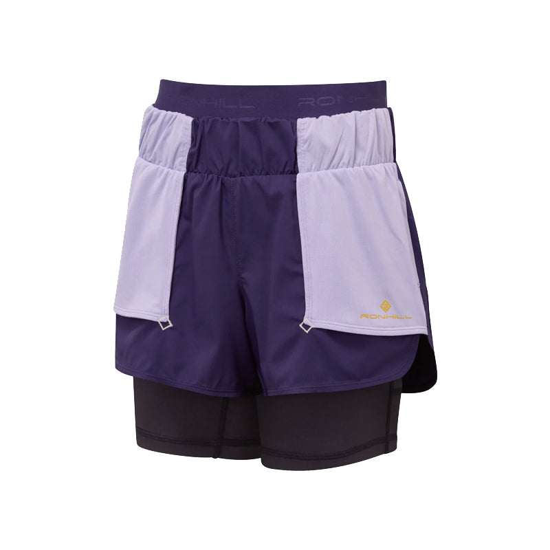 Ronhill Tech Twin Women's Running Short - Imperial/Nightshade
