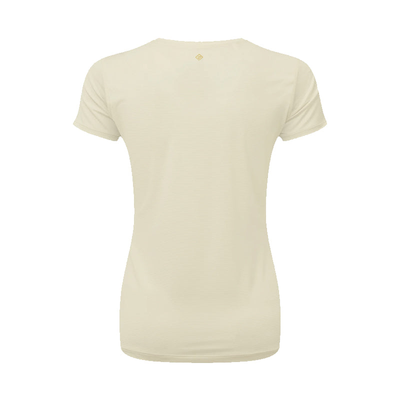 Ronhill Tech Short Sleeve Women's Running Tee - Vanilla/Solar