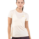 Ronhill Tech Short Sleeve Women's Running Tee - Vanilla/Solar