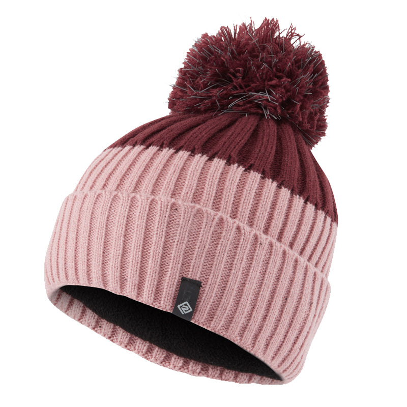 Ronhill Bobble Hat - Blush/Cabernet