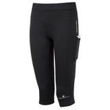 Ronhill Tech Revive Stretch Women's Running Capri - All Black