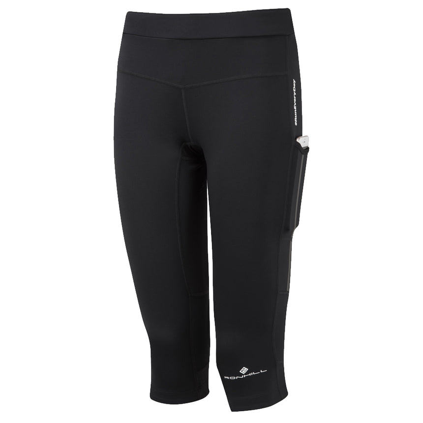 Ronhill Tech Revive Stretch Women's Running Capri - All Black