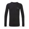 Runderwear Men's Long Sleeve Base Layer- Black