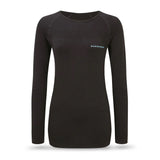 Runderwear Women's Long Sleeve Base Layer- Black