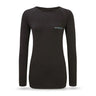 Runderwear Women's Long Sleeve Base Layer- Black