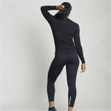 Runderwear Women's Long Sleeve Base Layer- Black