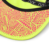 Runr Amsterdam Technical Running Hat - Yellow/Blue/Pink