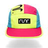 Runr Amsterdam Technical Running Hat - Yellow/Blue/Pink