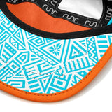 Runr Miami Technical Running Hat  - White/Blue/Orange