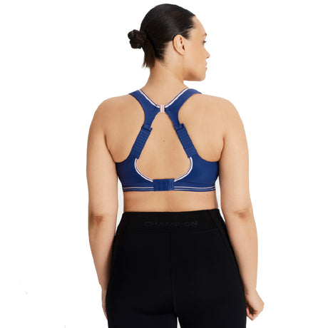 SA Champion Ultimate Sports Bra Deep Colbalt Blue Model Back2